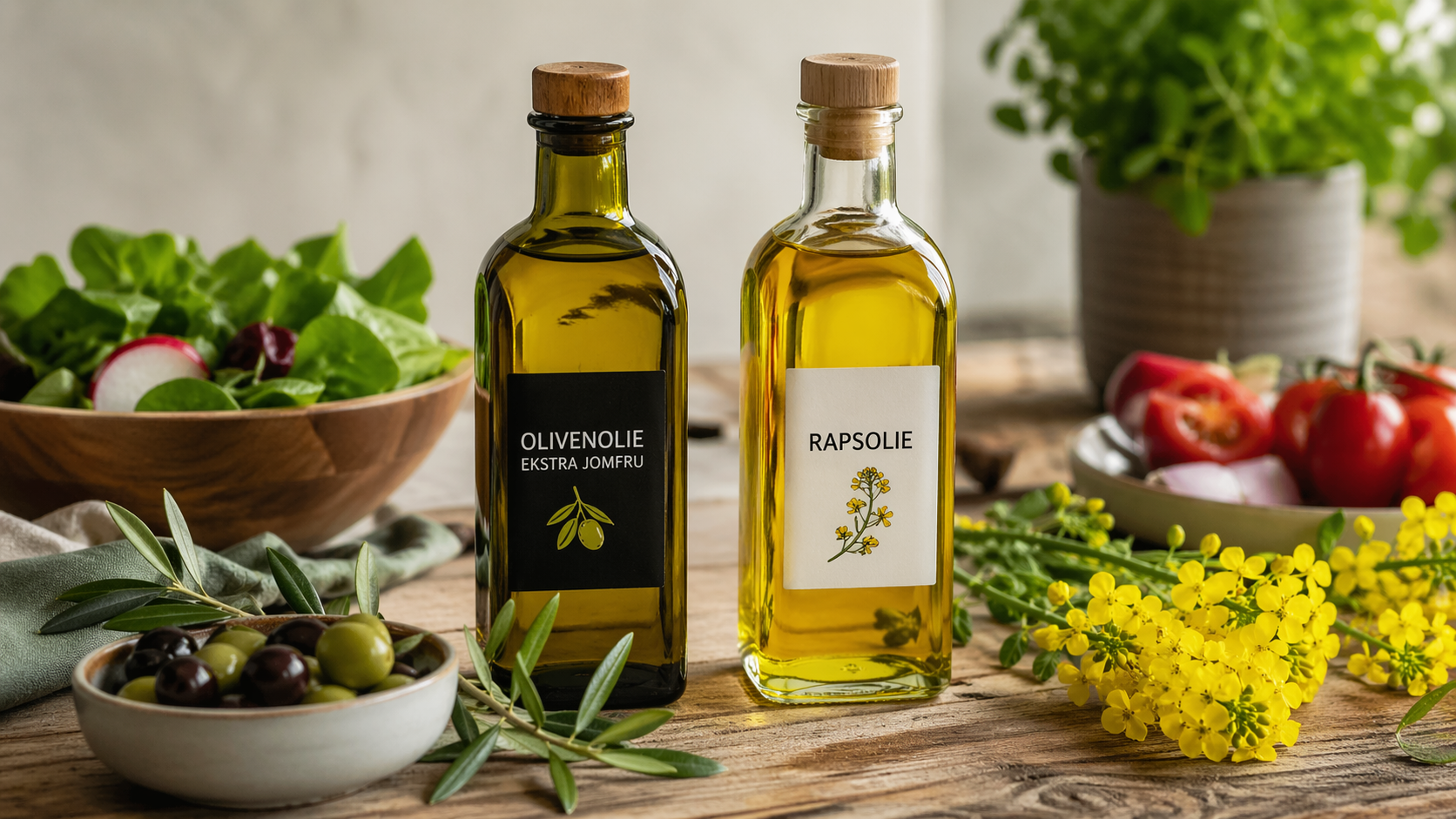 Rapsolie, olivenolie – og hvorfor jeg stadig vælger rapsolie